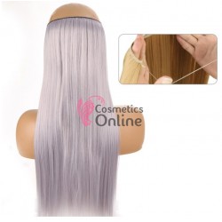 Extensie de par Flip-In, pe Guta dreapta delux dubla de 60 cm - Silver Platinum XY0171